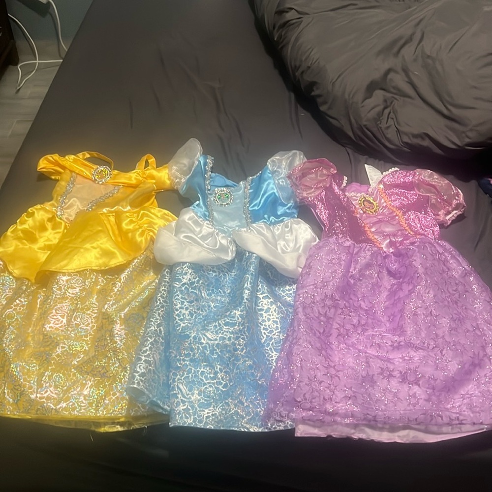 3 Disney Princess Dresses